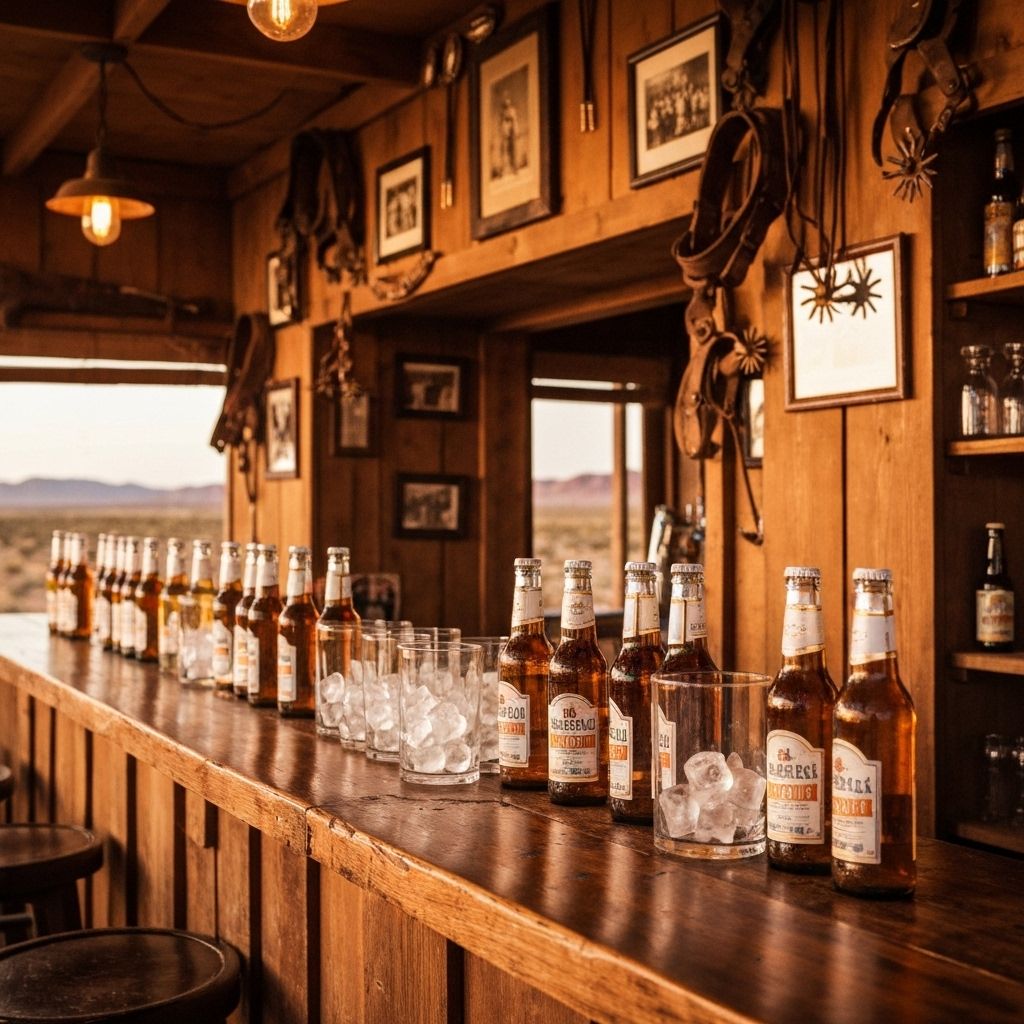 Ice-cold beers and drinks at Cowboy Bali